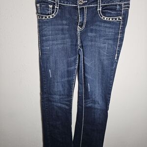 L.A. Idol Dark‎ Blue Straight Leg Jeans